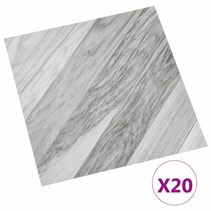 Self-adhesive Flooring Planks 30.5 x 30.5 cm 20 pcs PVC