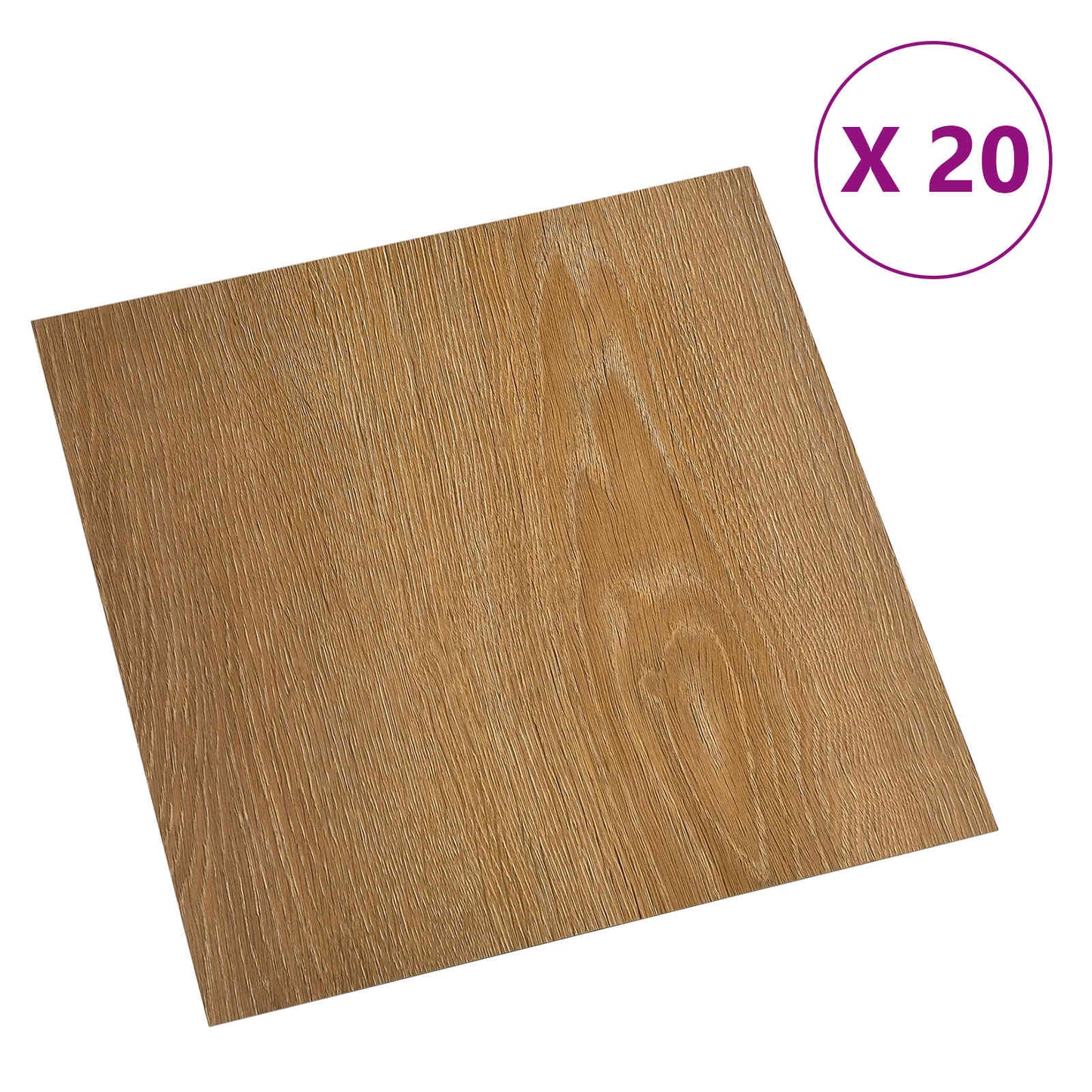 Self-adhesive Flooring Planks 30.5 x 30.5 cm 20 pcs PVC Wood