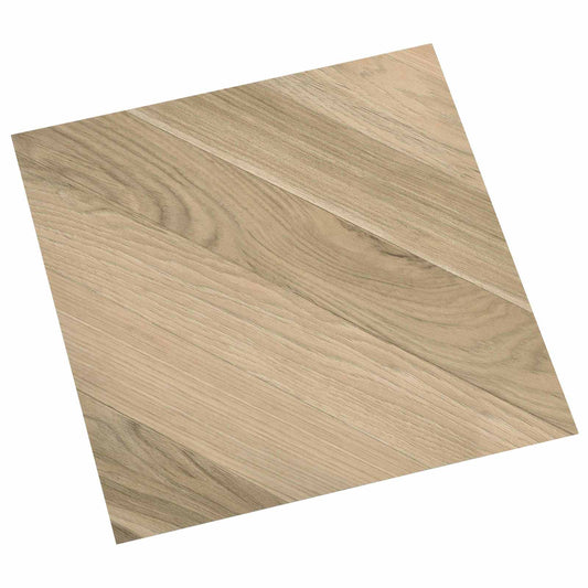 Self-adhesive Flooring Planks Brown Striped 30.5 x 30.5 cm