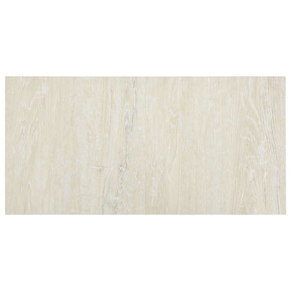 Self-adhesive Flooring Planks 30.5 x 30.5 cm 20 pcs PVC Cream