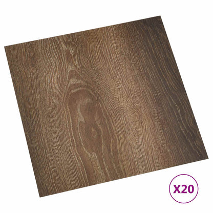 Self-adhesive Flooring Planks 30.5 x 30.5 cm 20 pcs PVC