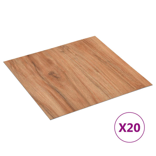 Self-adhesive Flooring Planks Light Wood 30.5 x 30.5 cm 20 pcs