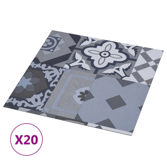 Self-adhesive Flooring Planks Coloured Pattern 30.5 x 30.5 cm
