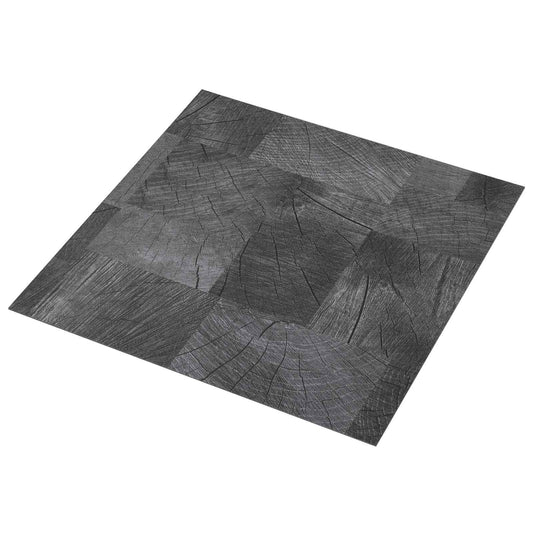 Self-adhesive Flooring Planks Wood Structure Grey