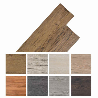Self-adhesive PVC Flooring Planks Walnut Brown 30.5 x 61 cm