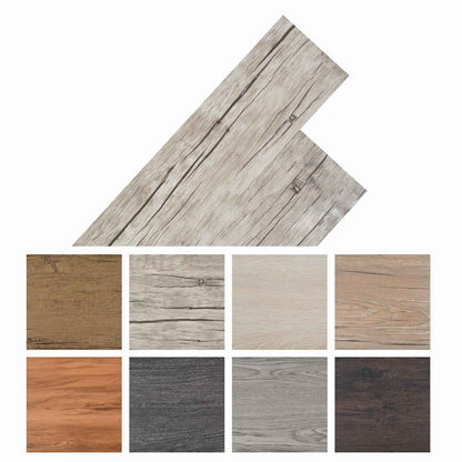Self-adhesive PVC Flooring Planks Washed Oak 30.5 x 61 cm