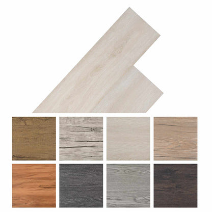 Self-adhesive PVC Flooring Planks Oak Classic White