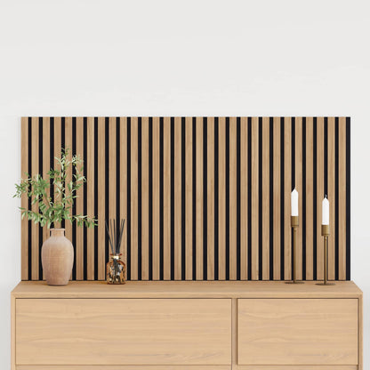 Wall Panels 2 pcs Natural 60.5 x 60 cm