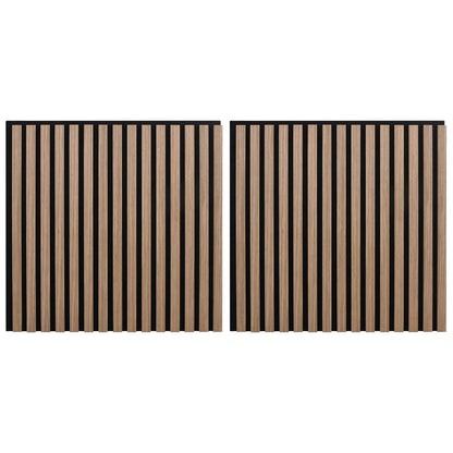 Wall Panels 2 pcs Brown 60.5 x 60 cm