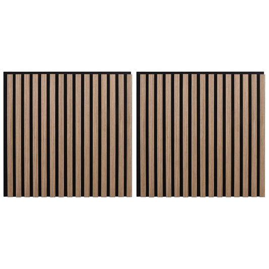 Wall Panels 2 pcs 60.5 x 60 cm Brown
