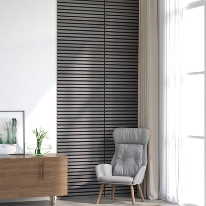Wall Panels 8 pcs Grey 60.5 x 60 cm