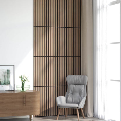 Wall Panels 8 pcs Brown 60.5 x 60 cm