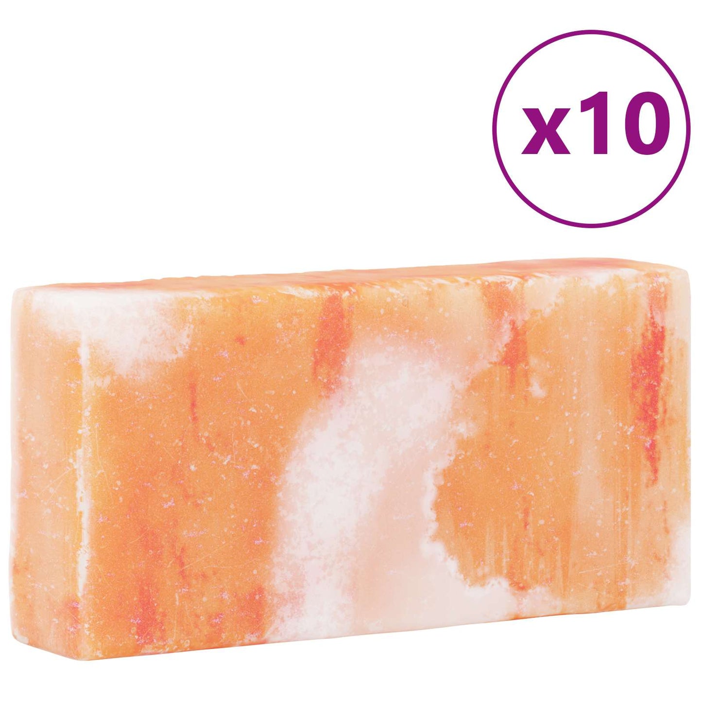 Salt Stones 10 pcs Pink 20 x 10 x 5 cm Rock Salt