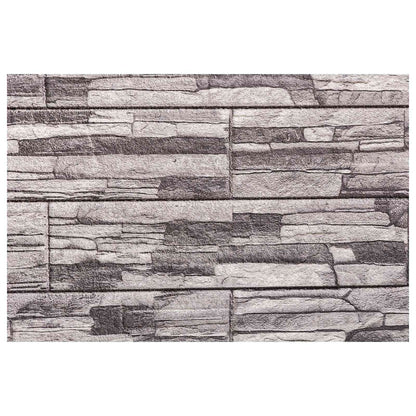 Wall Panels 10 pcs 100 x 50 cm Dark Grey and Light Grey