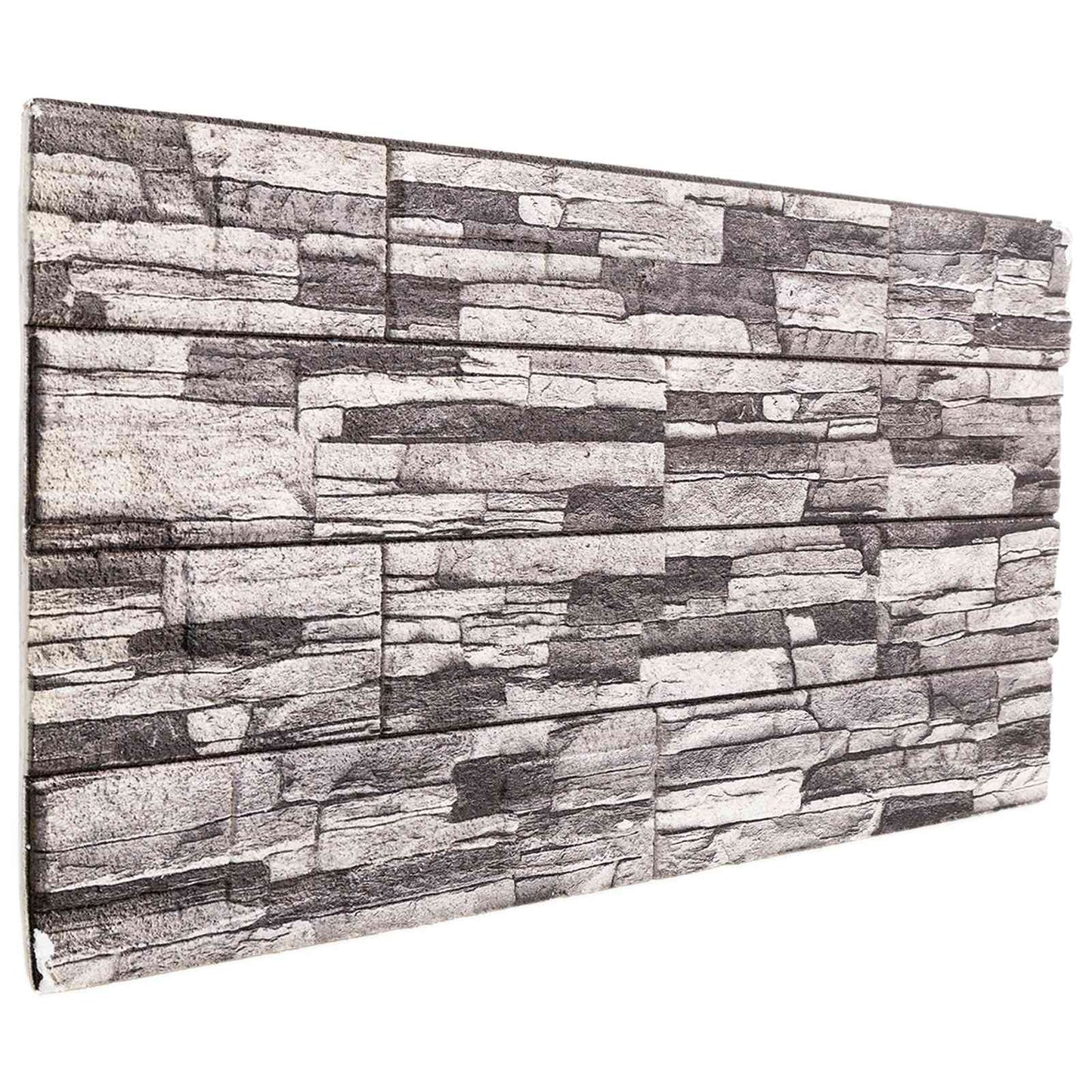 Wall Panels 10 pcs Dark Grey and Light Grey 100 x 50 cm