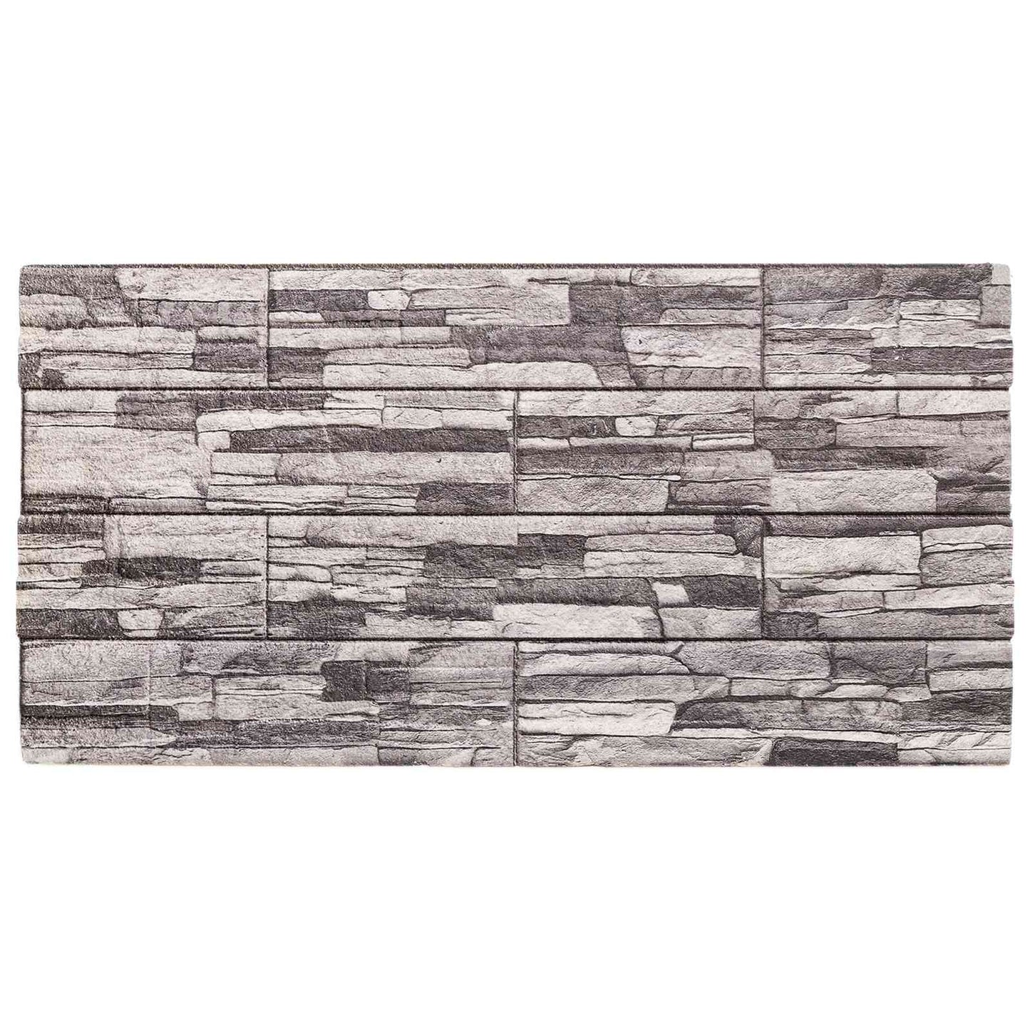 Wall Panels 10 pcs Dark Grey and Light Grey 100 x 50 cm
