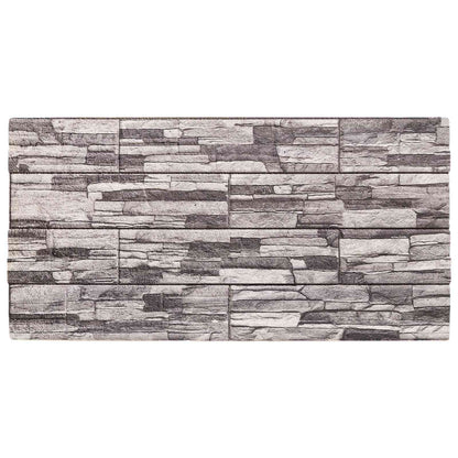 Wall Panels 10 pcs Dark Grey and Light Grey 100 x 50 cm