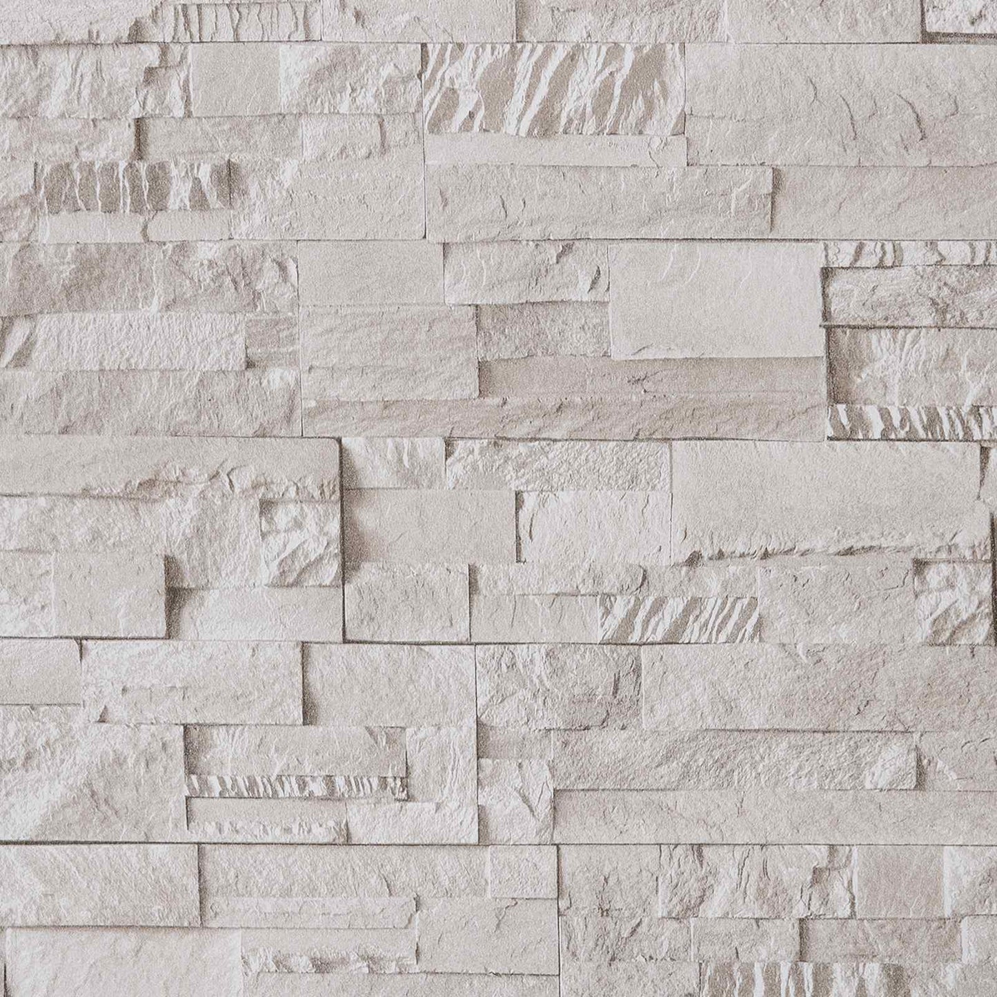3D Stone Wallpaper Cream 10 x 0.53 m Non-Woven Fabric