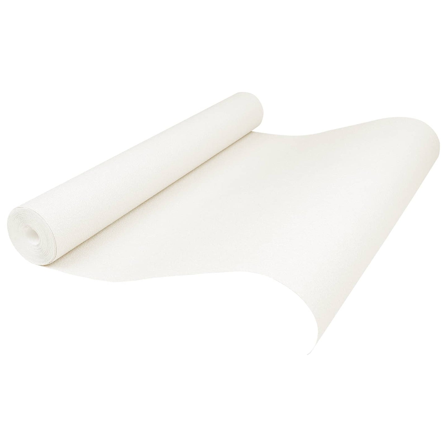 3D Solid Wallpaper Cream White 10 x 0.53 m Non-Woven Fabric