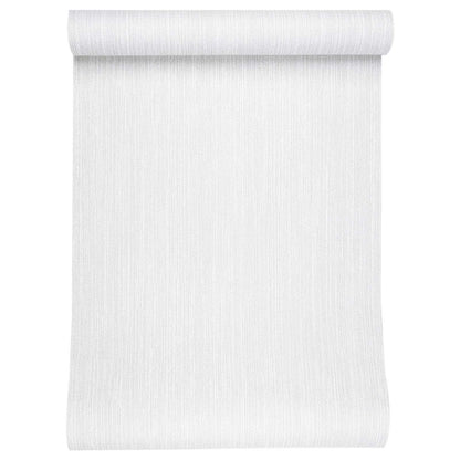 3D Solid Wallpaper Light Grey 10 x 0.53 m Non-Woven Fabric