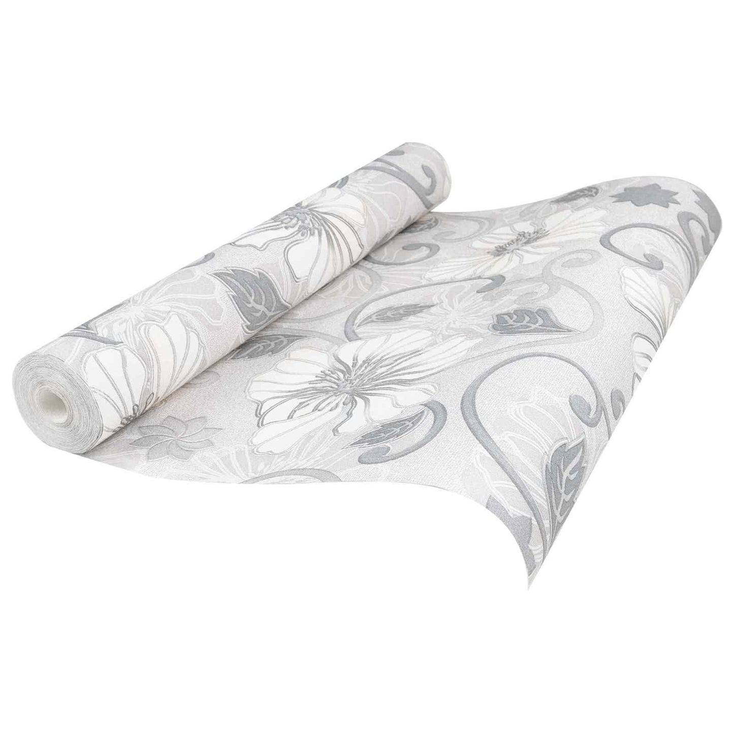 3D Solid Wallpaper Striped Flower 10 x 0.53 m Non-Woven Fabric