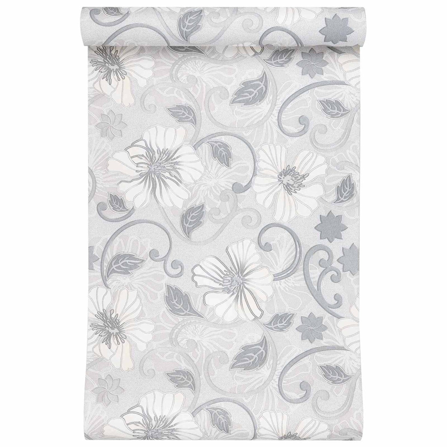 3D Solid Wallpaper Striped Flower 10 x 0.53 m Non-Woven Fabric