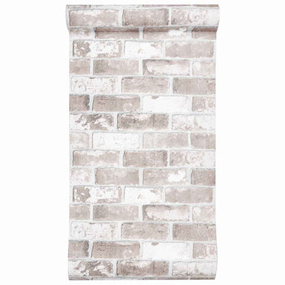 3D Solid Wallpaper Striped Brick 10 x 0.53 m Non-Woven Fabric