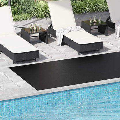 Floor Mat Black 1.5 x 4 m Rubber