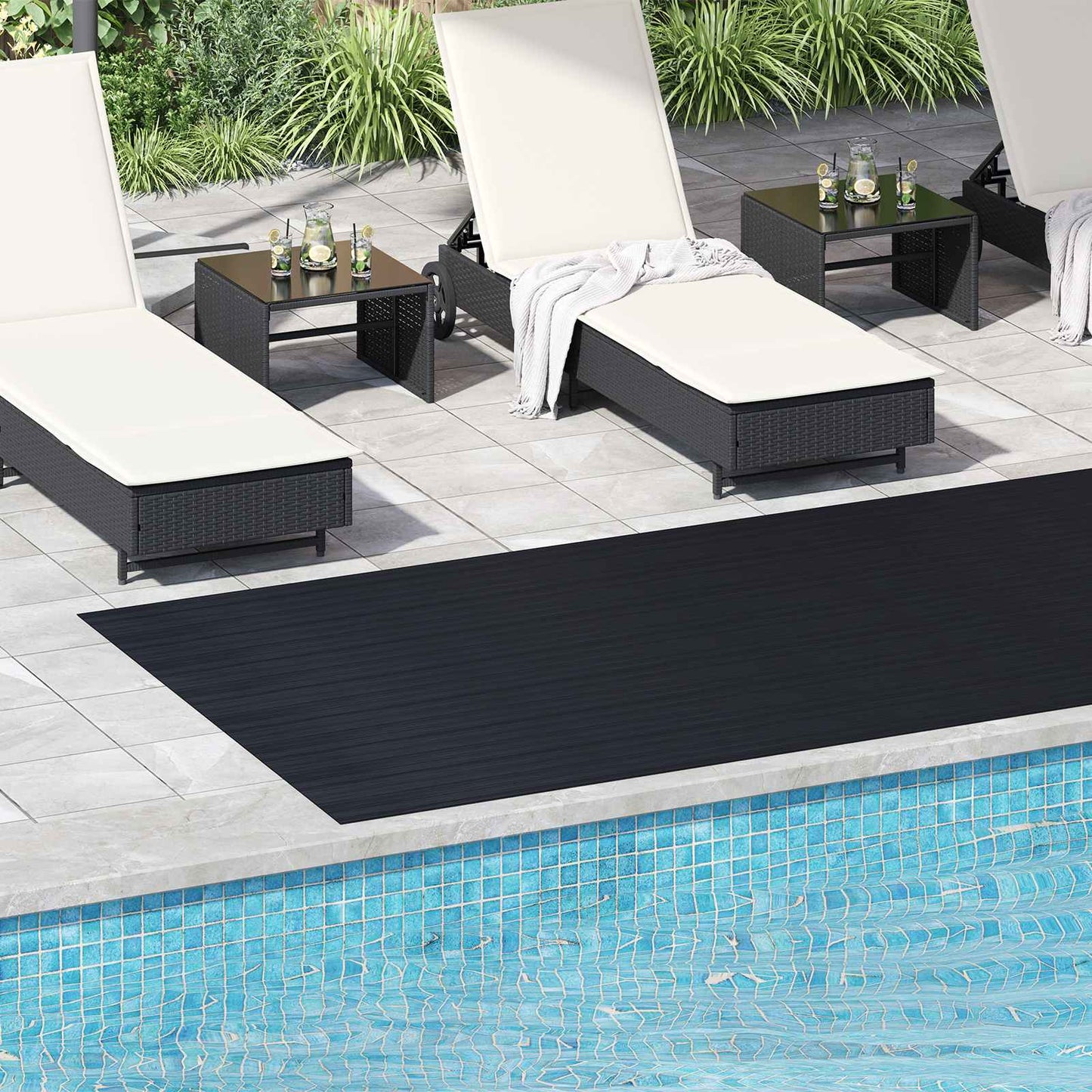 Floor Mat Black 1.5 x 4 m Rubber