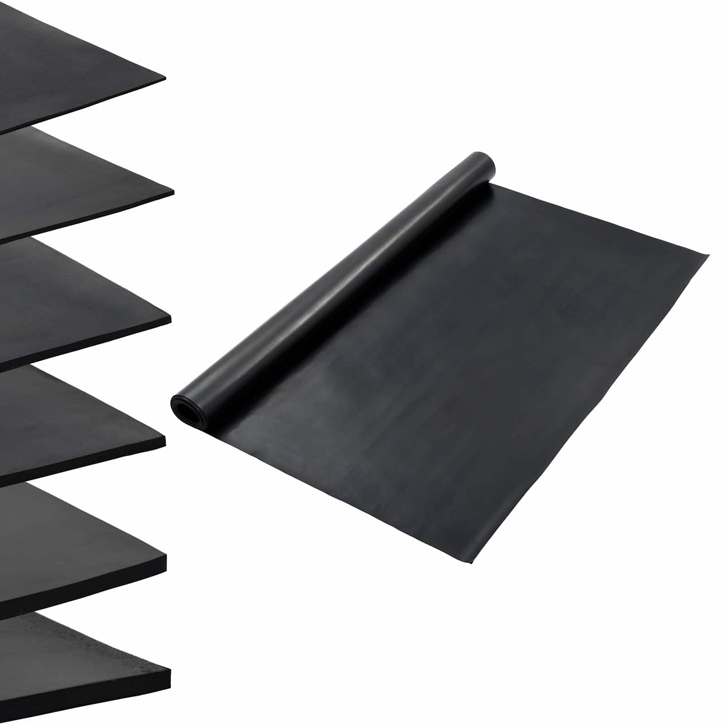 Floor Mat Black 1.2 x 2 m Rubber