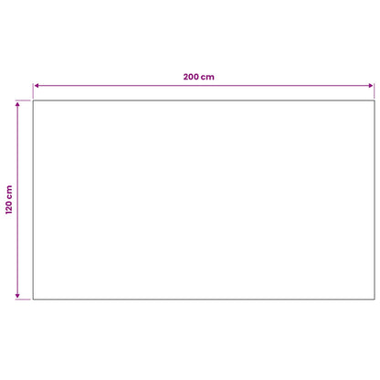 Floor Mat Black 1.2 x 2 m Rubber