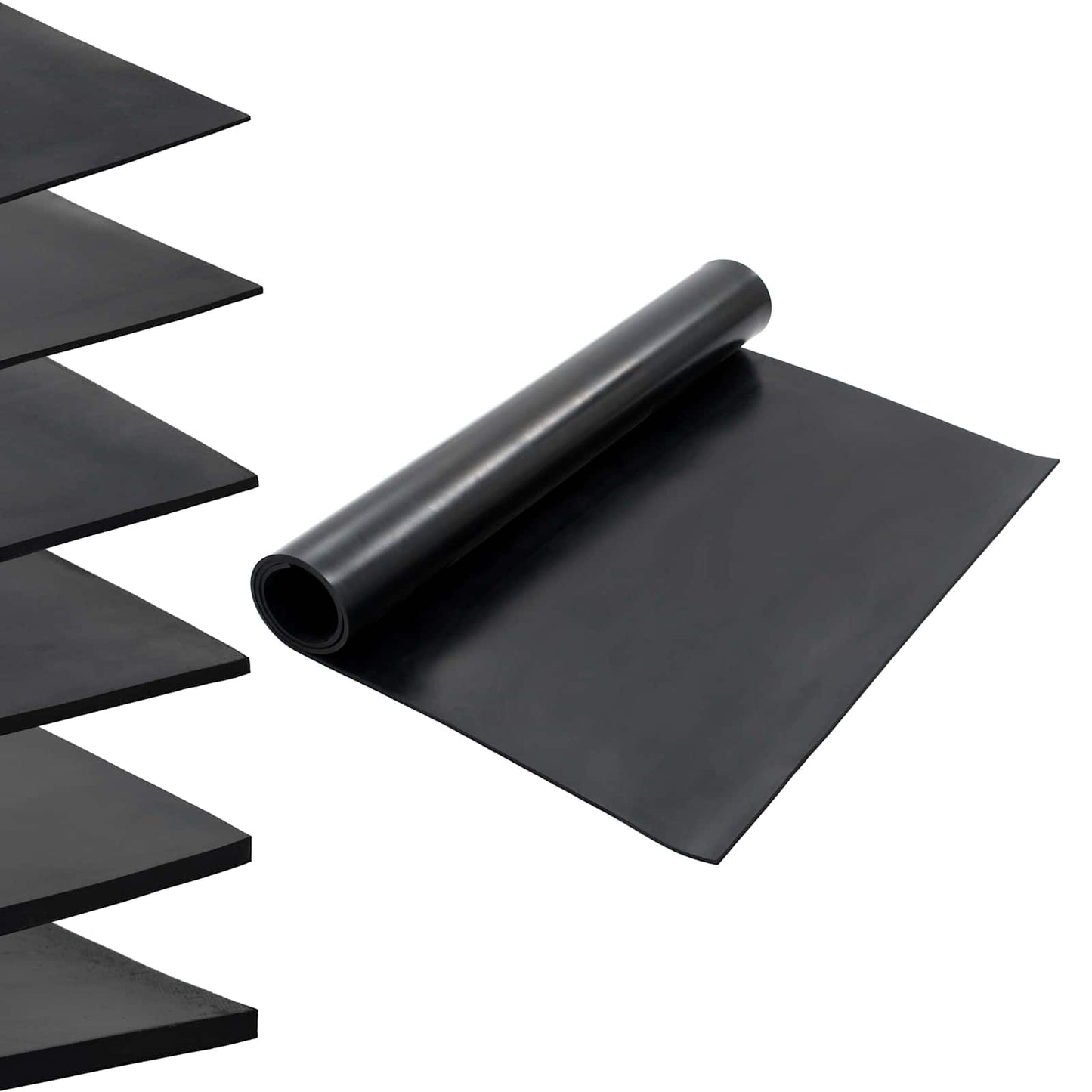 Floor Mat Black 1.2 x 2 m Rubber