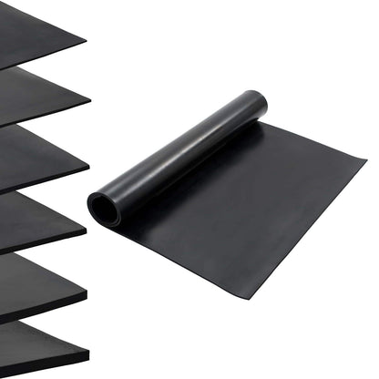 Floor Mat Black 1.2 x 2 m Rubber