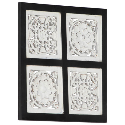 Art Decor Black and White 40 x 40 x 1.5 cm Engineered Wood