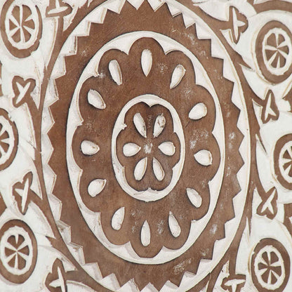 Art Decor 2 pcs Brown and White 40 x 40 x 1.5 cm