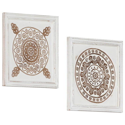 Art Decor 2 pcs 40 x 40 x 1.5 cm Engineered Wood