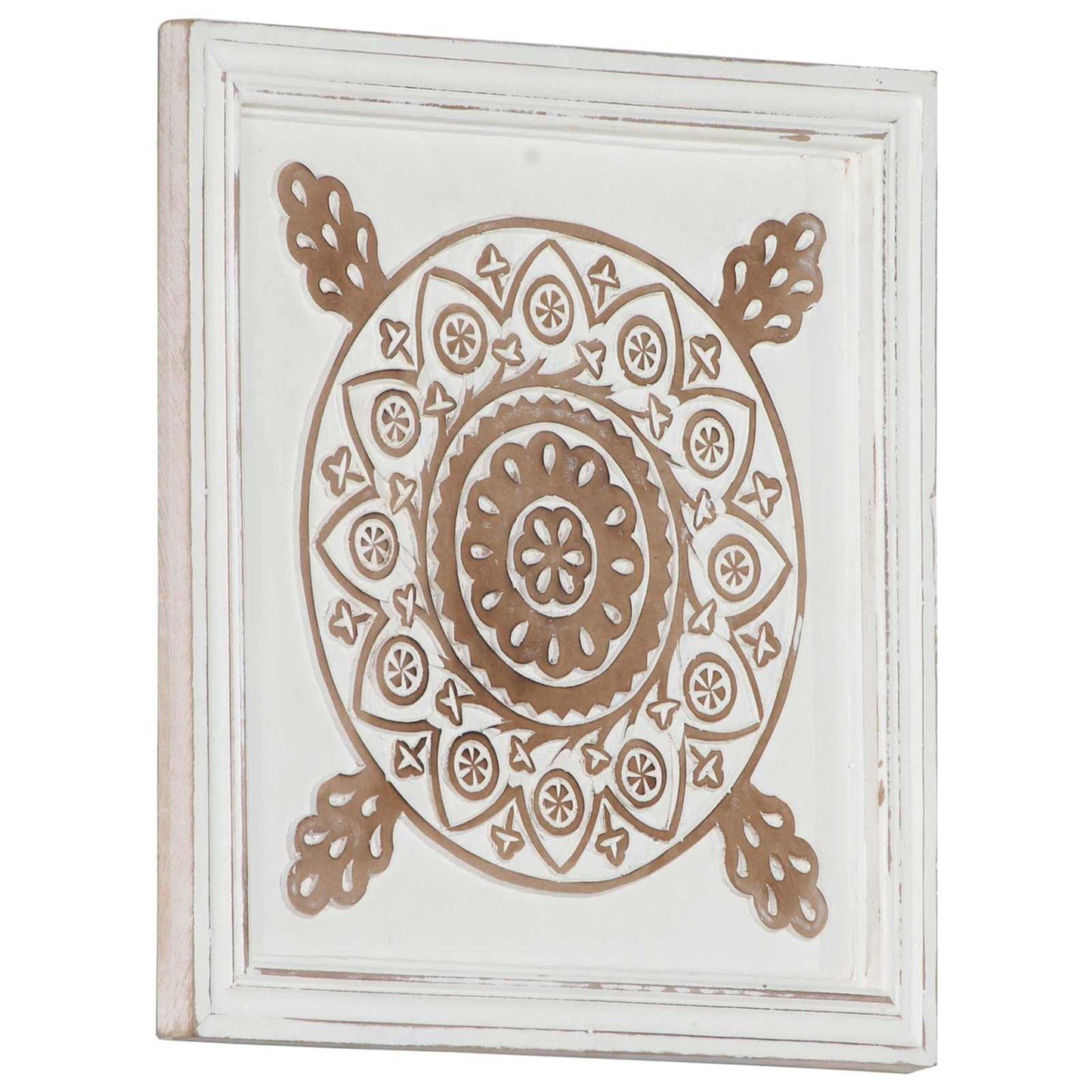 Art Decor 2 pcs Brown and White 40 x 40 x 1.5 cm