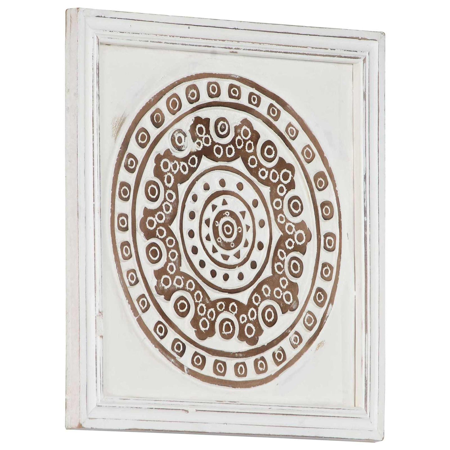Art Decor 2 pcs Brown and White 40 x 40 x 1.5 cm