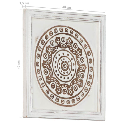 Art Decor 2 pcs Brown and White 40 x 40 x 1.5 cm