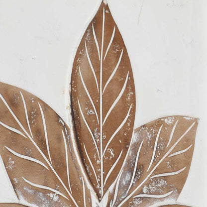 Art Decor 3 pcs Brown and White 40 x 40 x 1.5 cm