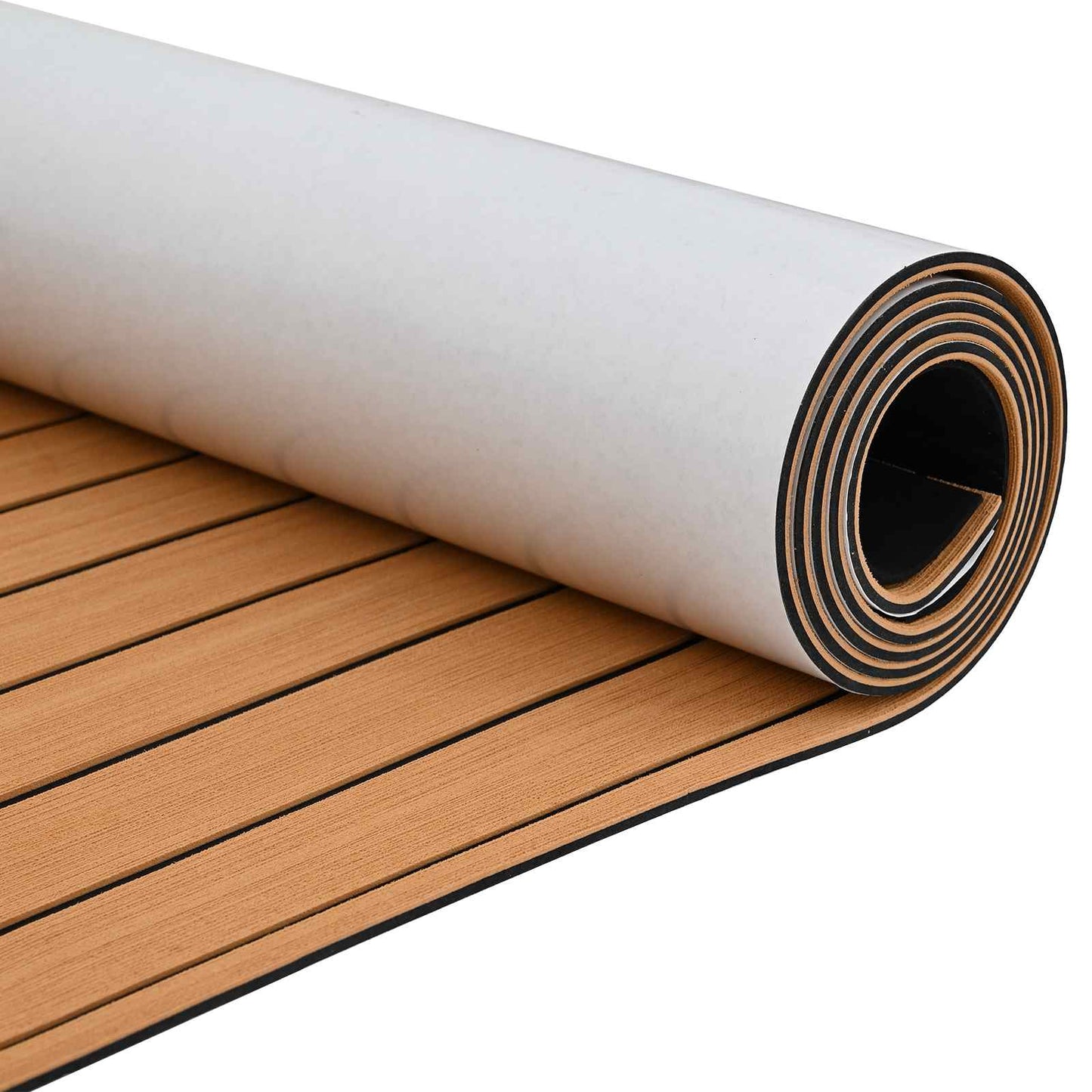 Boat Mat Brown and Black 240 x 90 cm EVA