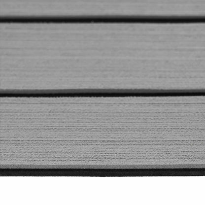 Boat Mat Striped Light Grey and Black 240 x 90 cm EVA