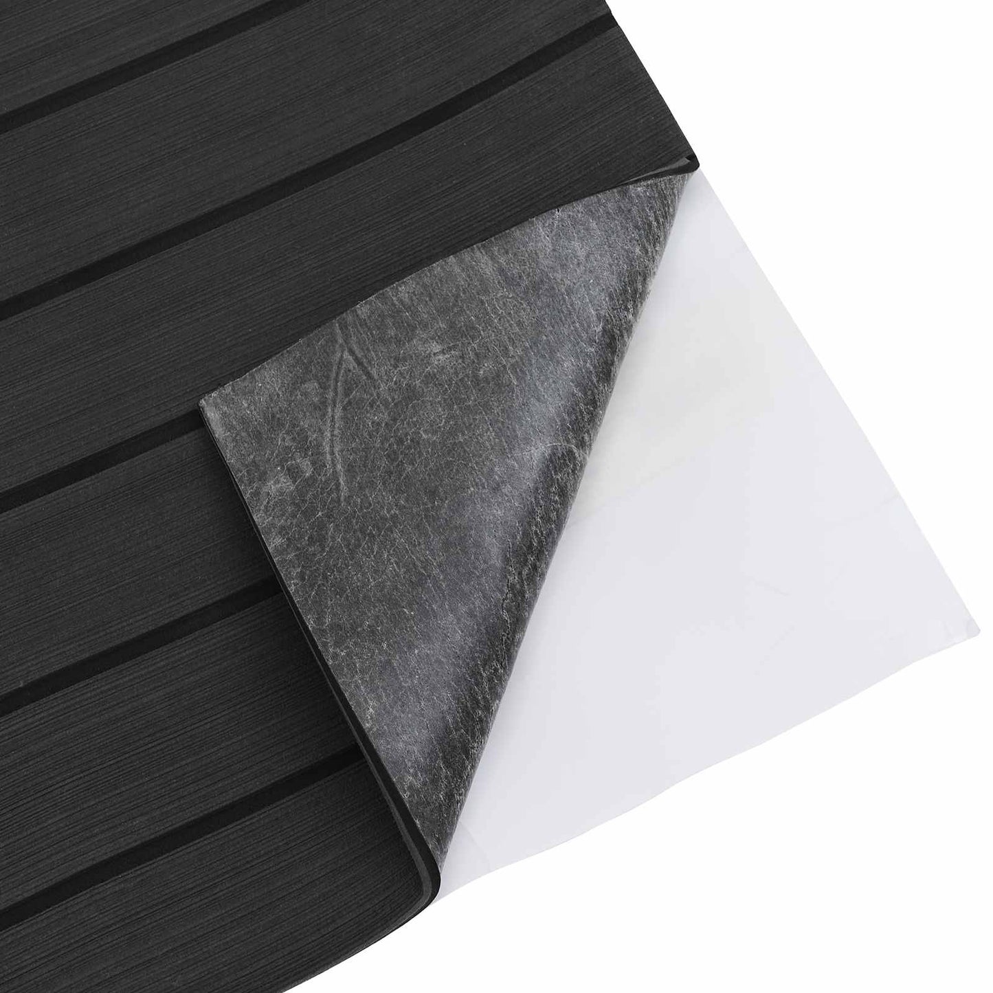 Boat Mat Striped Dark Grey and Black 240 x 90 cm EVA