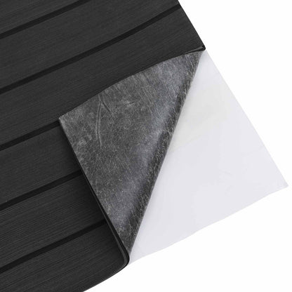 Boat Mat Striped Dark Grey and Black 240 x 90 cm EVA