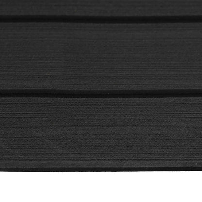 Boat Mat Striped Dark Grey and Black 240 x 90 cm EVA