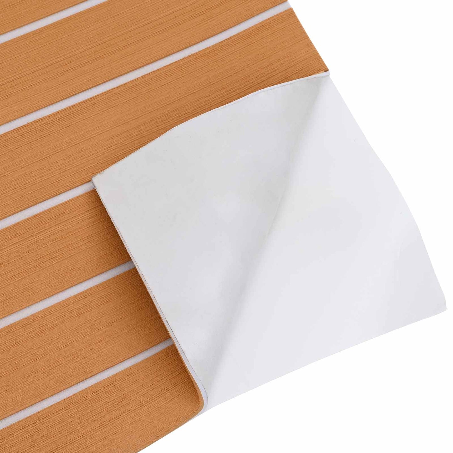 Boat Mat Striped Brown and White 240 x 90 cm EVA