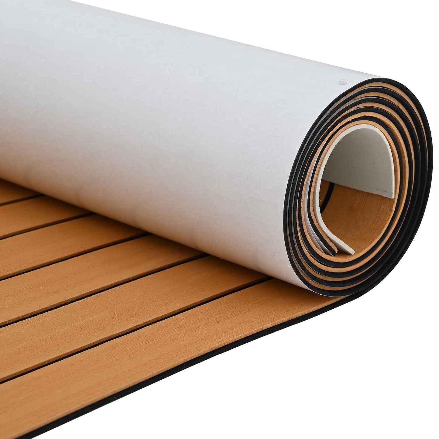 Boat Mat Striped Brown and Black 240 x 60 cm EVA