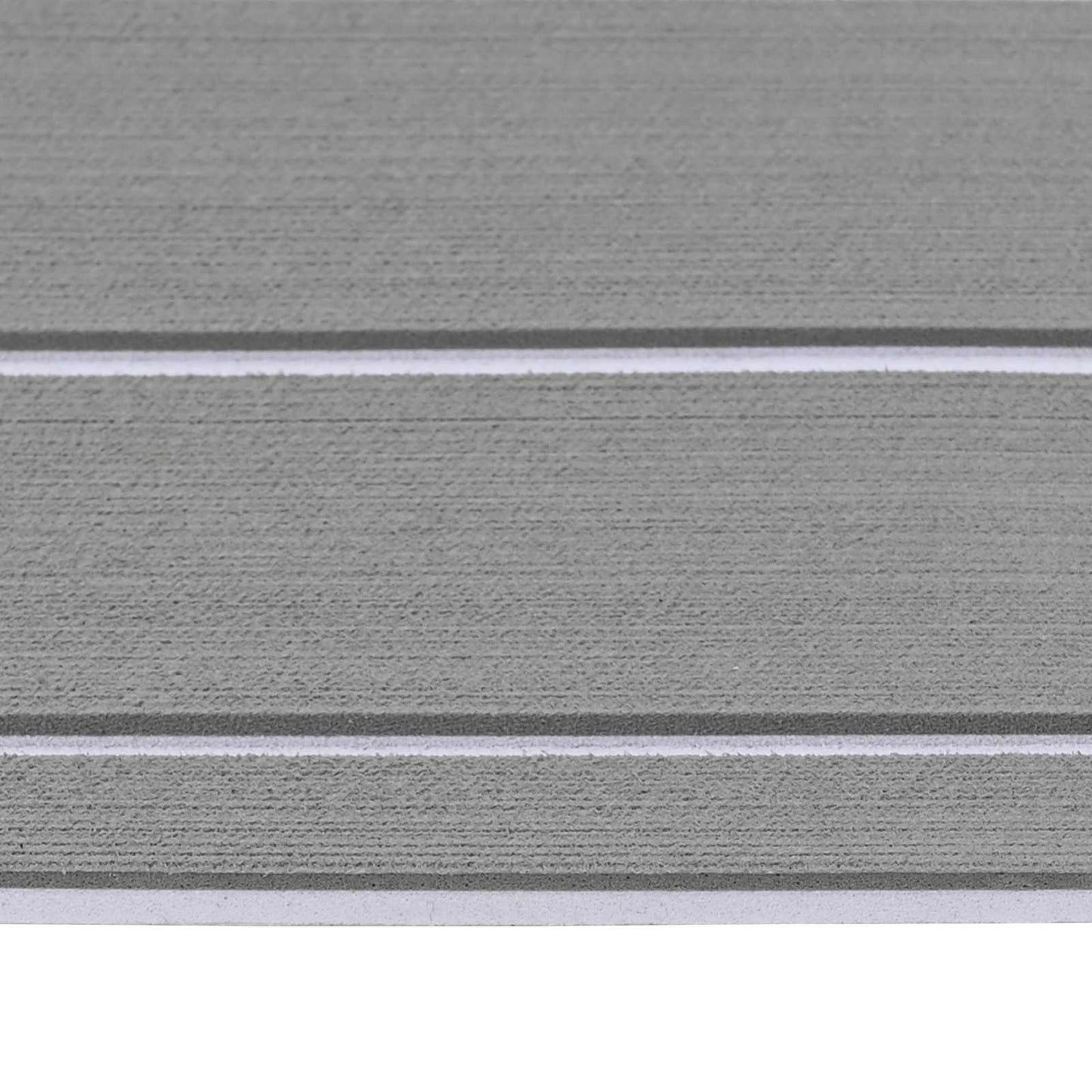 Boat Mat Striped Light Grey and White 240 x 60 cm EVA