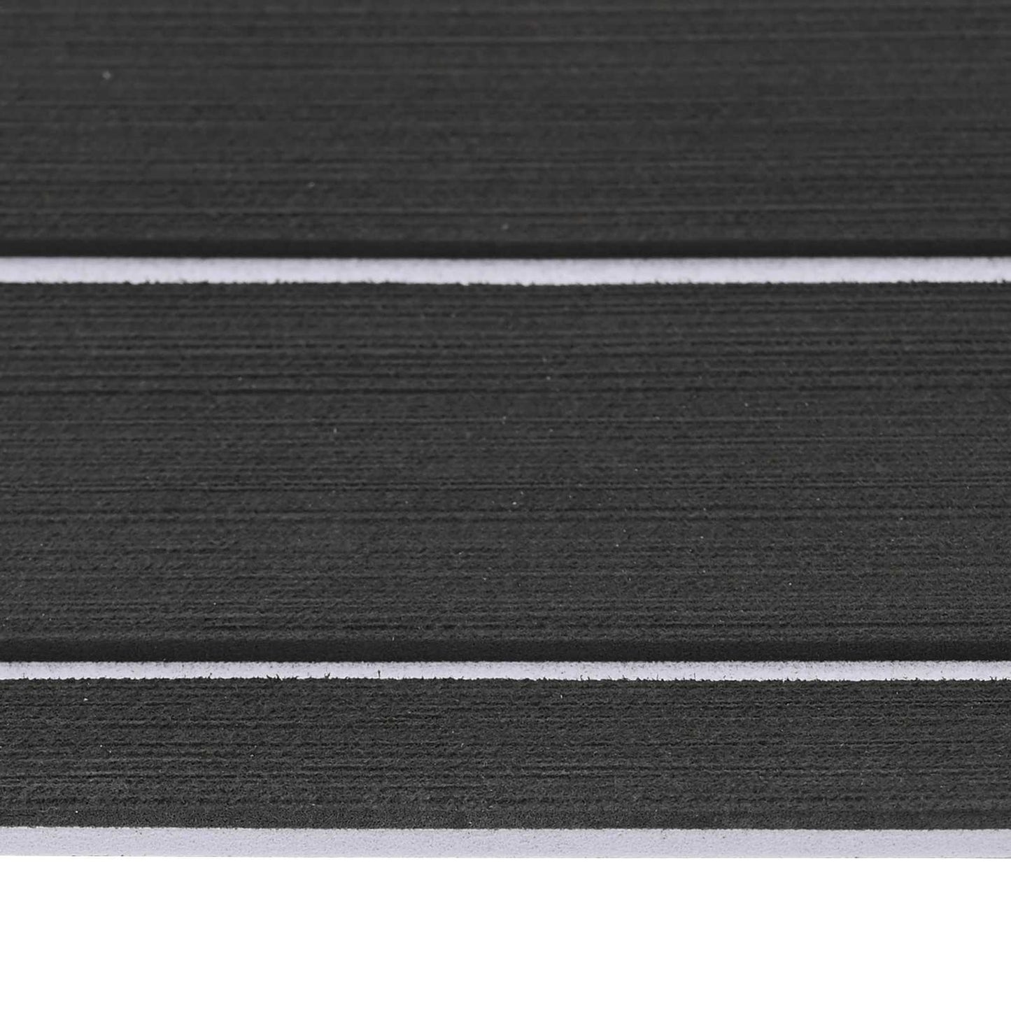 Boat Mat Striped Dark Grey and White 240 x 60 cm EVA