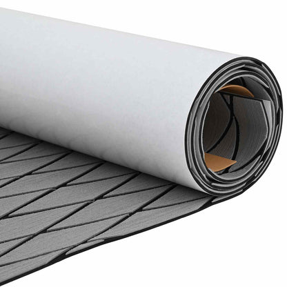 Boat Mat Harlequin Light Grey and Black 190 x 70 cm EVA